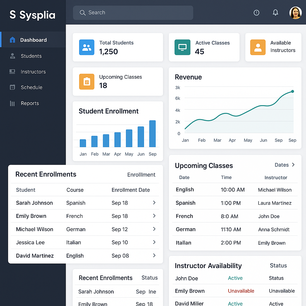 Sysplia Dashboard